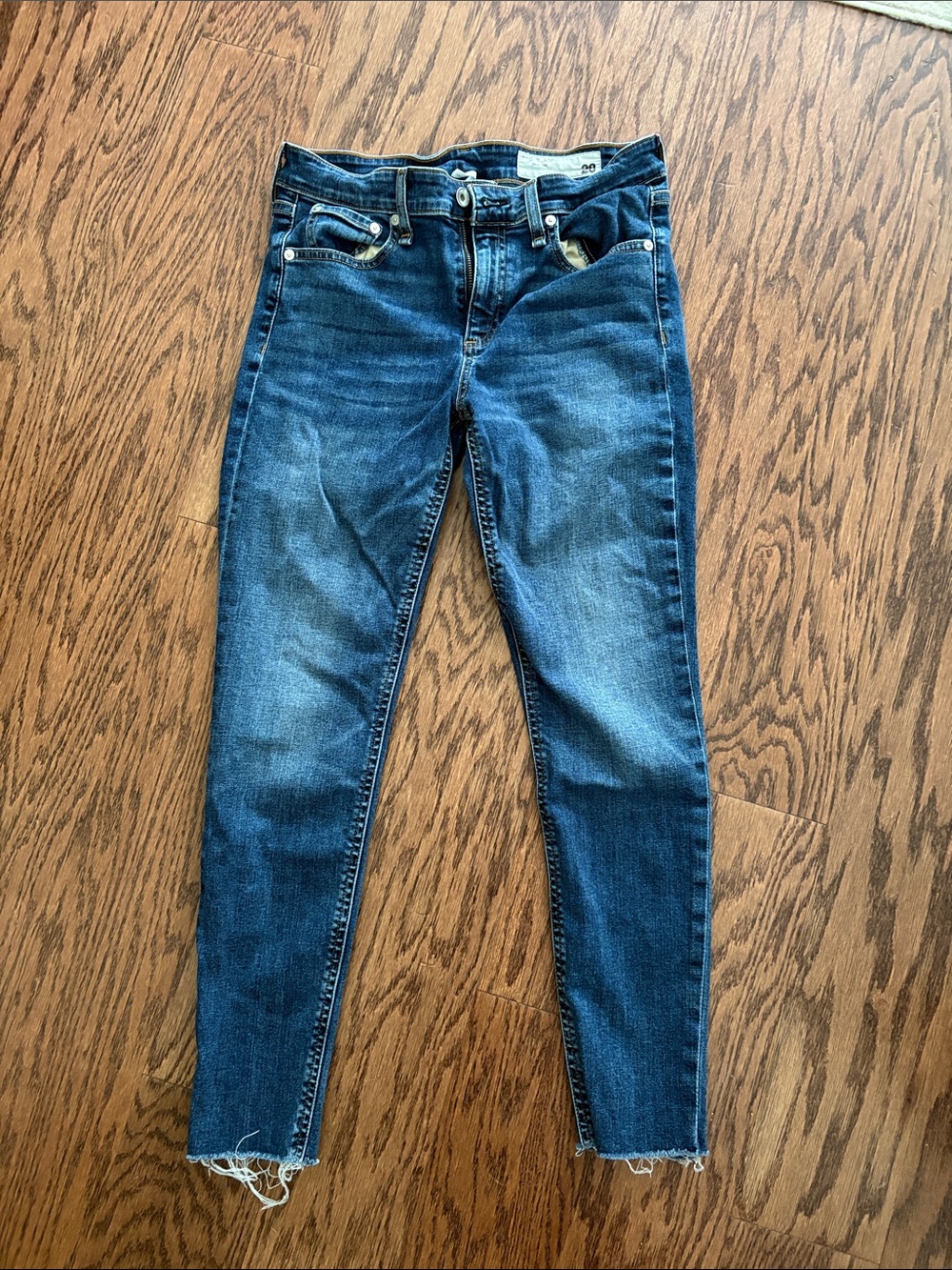 Rag and Bone Women's Blue Skinny Jeans